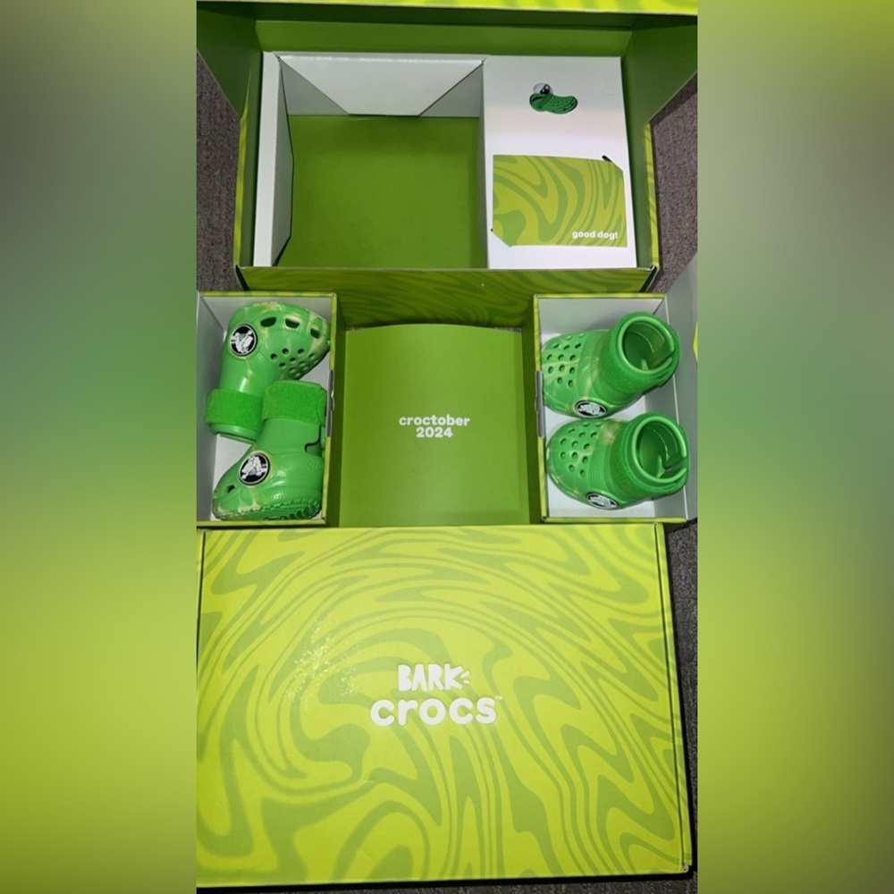 CROCS Lime Green Classic Clogs